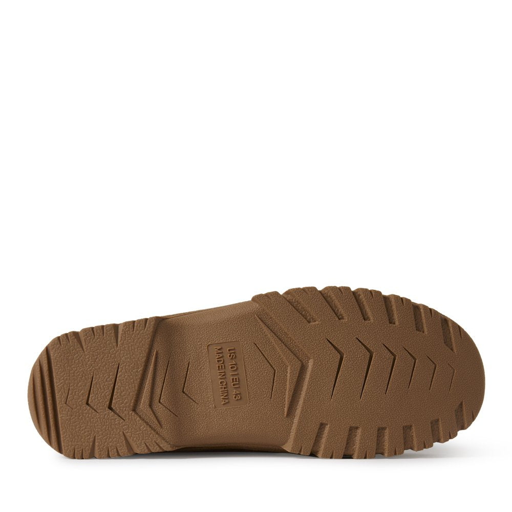 EZ Feet by Dearfoams Genuine Suede and Shearling Wool Moccasin