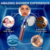 PHANCIR Shower Head with Handheld, High Pressure Rainfall Shower Heads with Filter Beads 3 Settings Handheld Spray, Eco Spa Shower Heads with Hose and Bracket