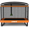 Gymax 6FT Recreational Kids Trampoline W/Swing Safety Enclosure Indoor/Outdoor Orange