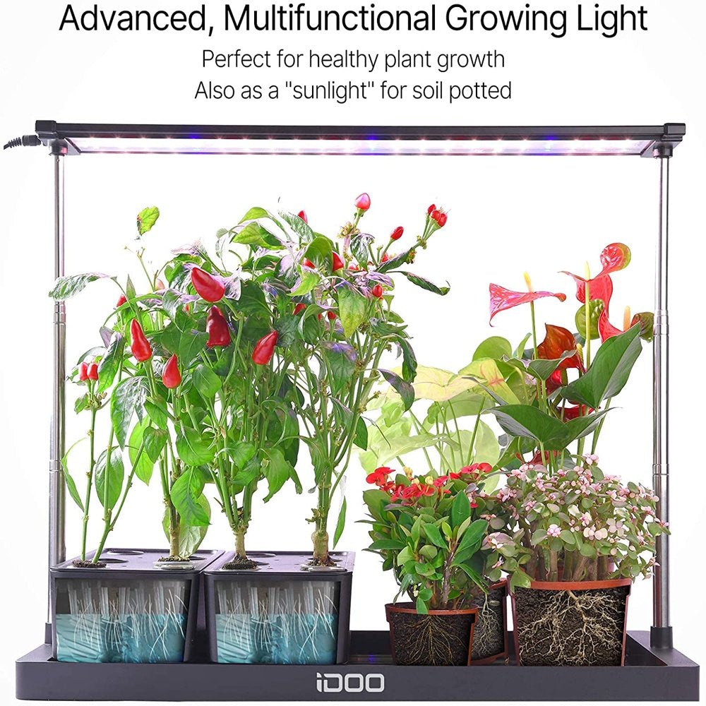 Idoo 20 Pods Hydroponics Growing System, Indoor Herb Garden Planter, Germination Starter Kit