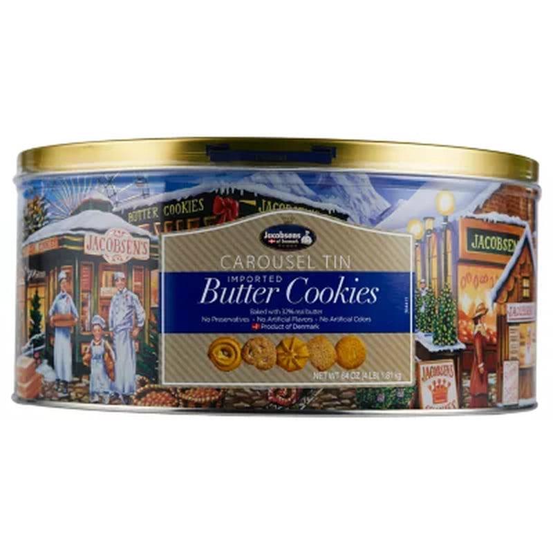 Jacobsens Original Premium Danish Butter Cookies (3.53 Lb. Tins, 2 Pk.)