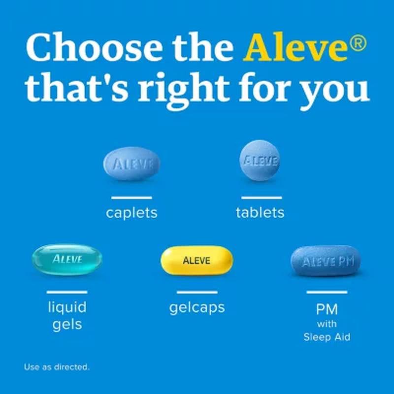 Aleve Naproxen Sodium Caplets, All Day Strong Pain Reliever (320 Ct.)