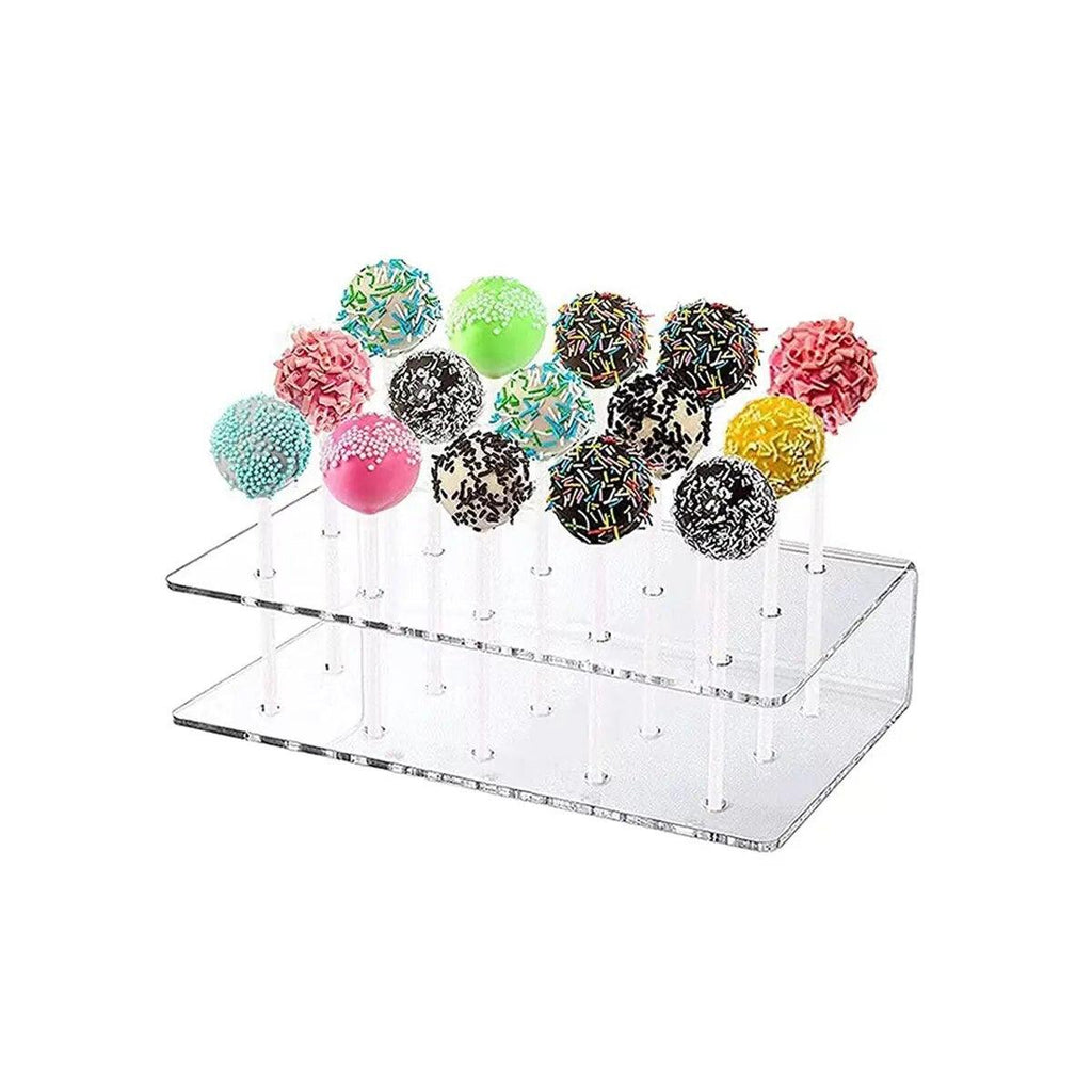 New Acrylic Lollipop Display Stand Acrylic Rectangular Durable Display Stand Wedding Party Candy Dessert Stick Stand