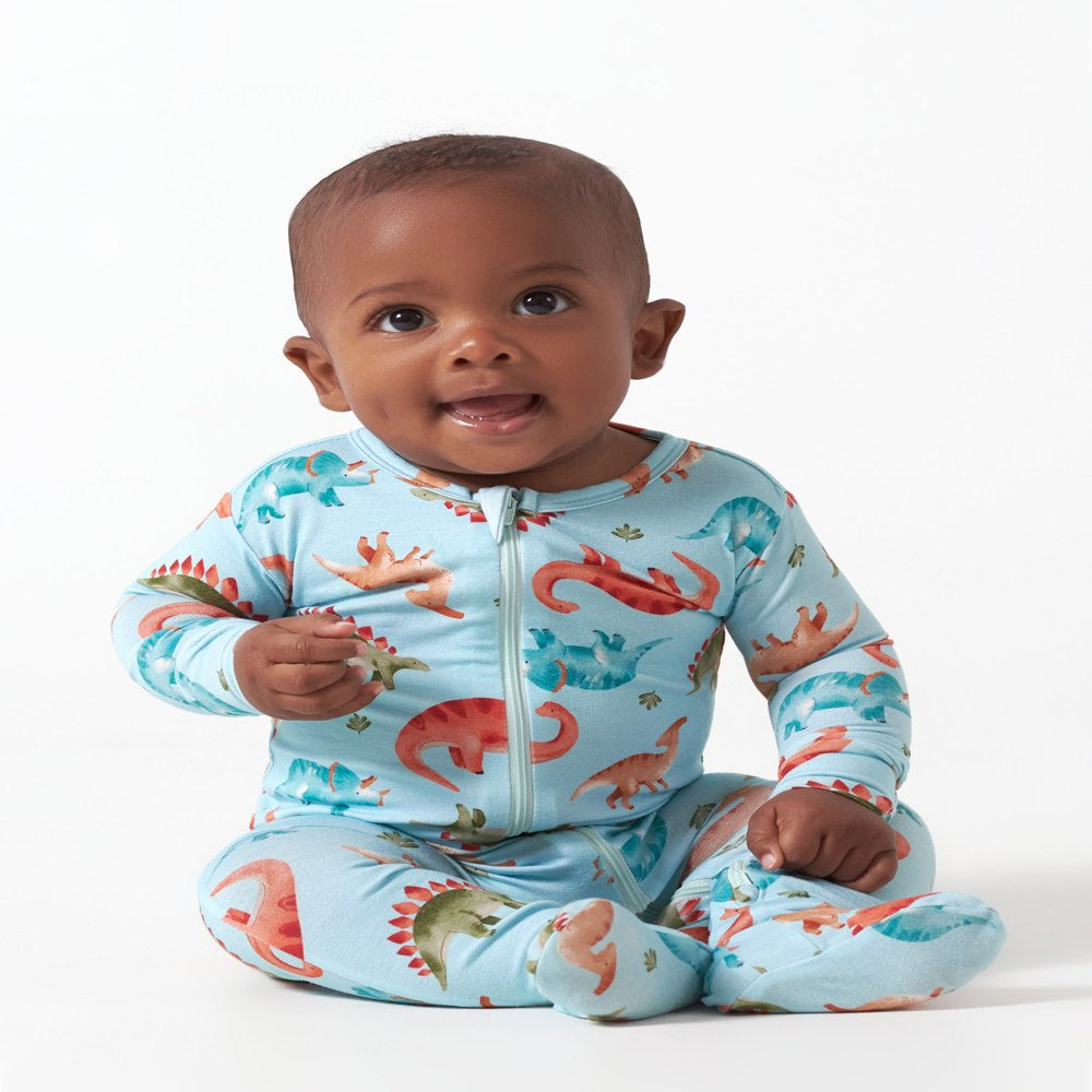 Gerber Unisex Baby Toddler Buttery Soft Footed Pajama 2-Way Zipper with Viscose Made from Eucalyptus, Sizes 0/3M - 4T