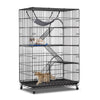 Pawgiant 4 Tier Cat Cage, 52'' H Pets Playpen Cat Kennel Ferret Crate Folding Steel