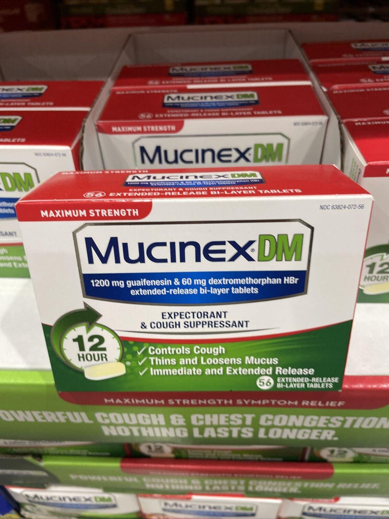 Mucinex DM Maximum Strength Expectorant & Cough Suppressant 56 Tablets