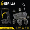 Gorilla Carts GOR4PS 600-Lb. Poly Garden Dump Cart with 10" Tires