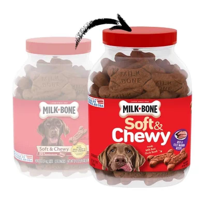 Milk-Bone Soft & Chewy Dog Treats, Beef & Filet Mignon (37 Oz.)