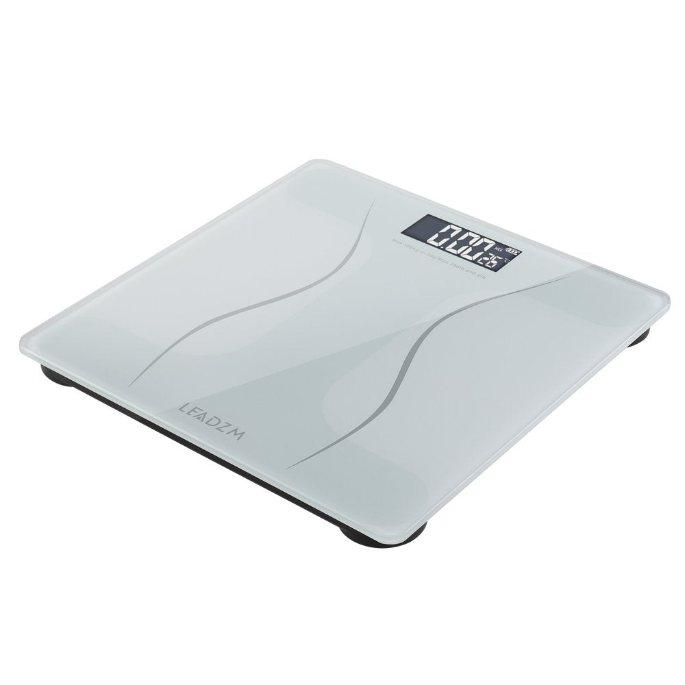 Ktaxon Bathroom Weight Scale, Highly Accurate Digital Bathroom Body Scale, Measures Weight up to 180Kg/396 Lbs., White