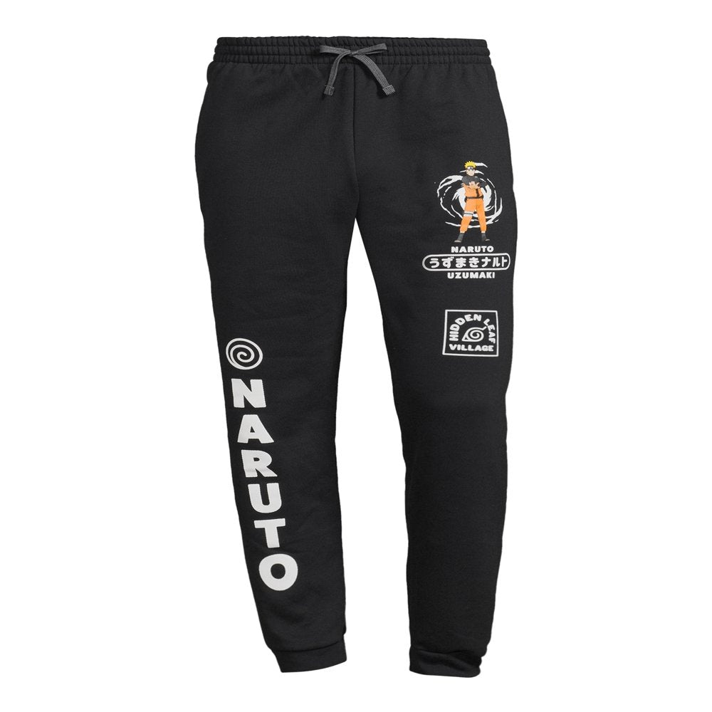 Naruto Shippuden Men'S and Big Men'S Graphic Jogger Sweatpants, Sizes S-3XL