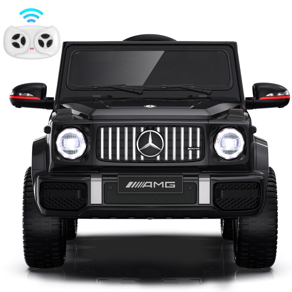 TOKTOO 24V 4WD Licensed Mercedes-Benz G63, Battery Powered Ride on Car W/ Remote, LED Light, Music Player-Black