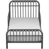 Monarch Hill Ivy Metal Toddler Bed, Graphite Gray