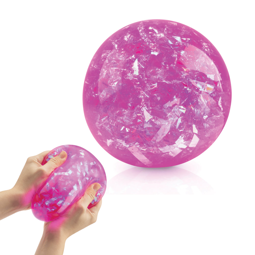 Power Your Fun Pink Glitter Fidget Ball