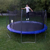 Skywalker Trampolines 15' round Trampoline with Lighted Spring Pad - Blue