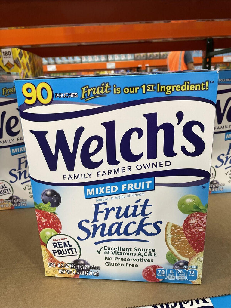 Welch'S Fruit Snacks, 0.8 Oz Pouch, 90/Box.