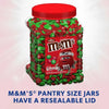 M&M'S Holiday Milk Chocolate Christmas Candy, Resealable Jar (62 Oz.)