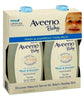 Aveeno Baby Wash Tear-Free Shampoo for Hair and Body, 2 Pk 18Oz