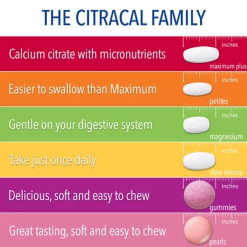 Citracal Calcium Citrate Caplets + D3 (280 Ct.)