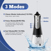 IFANZE Water Flosser Cordless for Teeth Cleaning, Rechargeable Oral Irrigator 3 Modes 5 Tips IPX6 Waterproof Powerful Battery Water Teeth Cleaner Pick for Home Travel