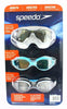 Speedo Professional 3 Pack Swimming Goggles Adult or Juniors Anti-Fog/Uv Protect