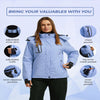 Wantdo Women'S Winter Windproof Snow Coat Waterproof Warm Ski Jacket Light Blue Small