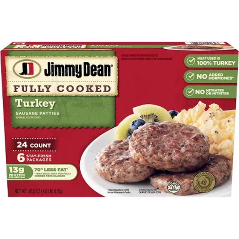 Jimmy Dean Fully Cooked Turkey Sausage Patties (24 Ct.)