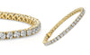 Cate & Chloe Olivia 18K Yellow Gold Plated Tennis Bracelet with Crystals | Women'S Bracelet with CZ Crystals, Gift for Her