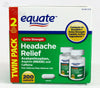 2X Equate Acetaminophen Excedrin Headache Extra Strength 100 Caplets Exp. 08/24