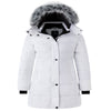 Wantdo Women'S plus Size Winter Coats Hooded Puffer Jacket Winter Parka Jacket White XL