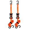 Smartstraps Ratchet X Tie Down, 1.25In X 14Ft, 3000Lb, Orange, 9094, 2 Pack