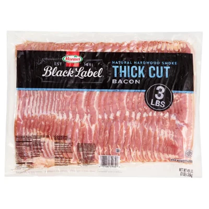 Hormel Black Label, Thick Cut Bacon (3 Lbs.)