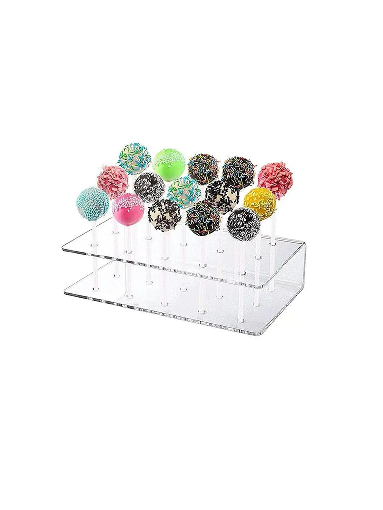 New Acrylic Lollipop Display Stand Acrylic Rectangular Durable Display Stand Wedding Party Candy Dessert Stick Stand