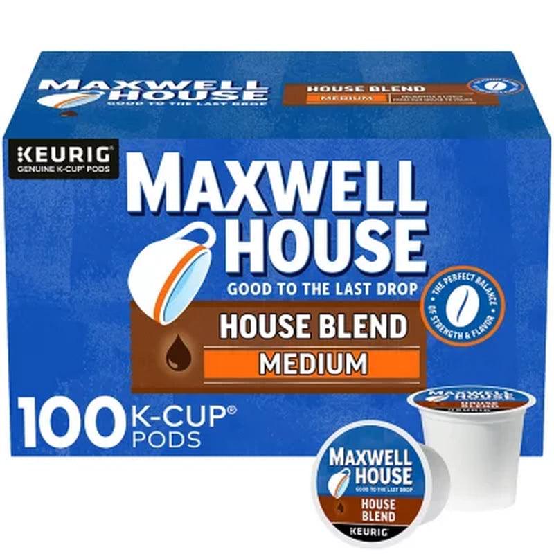 Maxwell House Medium Roast K-Cup Coffee Pods, House Blend (100 Ct.)