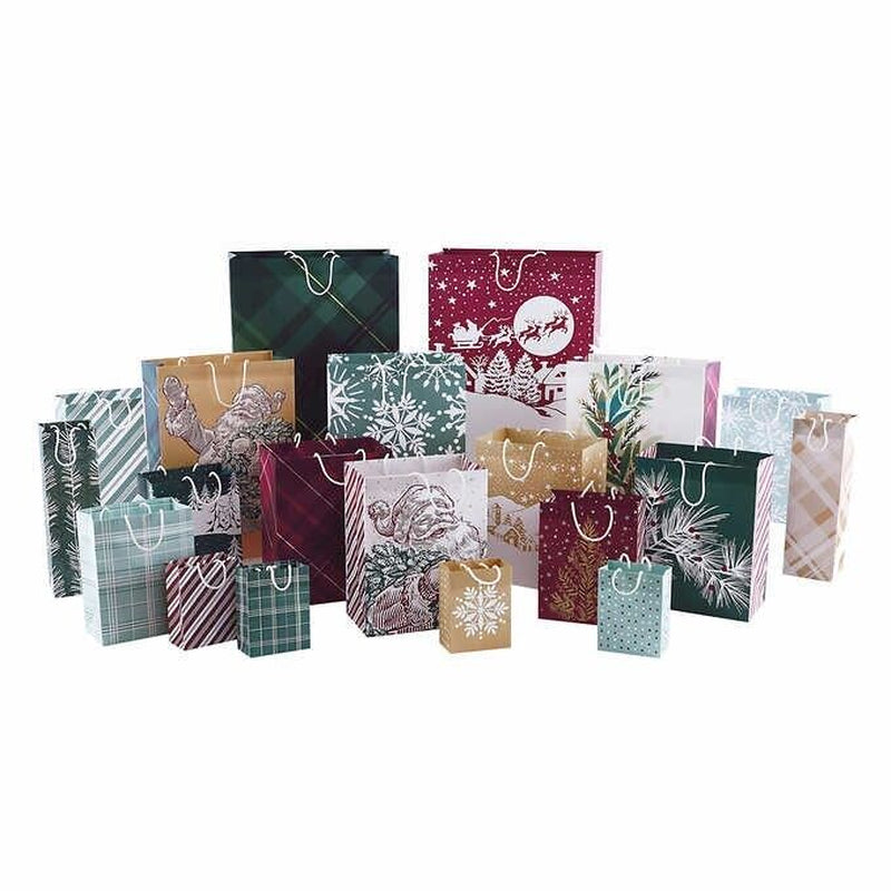 Happy Holiday !!!! Hallmark Holiday Recycle Gift Bags, 20-Count !! Fast Shipping