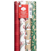 Festive Fireside Multi-Pack Premium Wrapping Paper, Christmas, 30", 120 Sq Ft, by Holiday Time