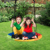 Goplus 40'' Flying Saucer Tree Swing Indoor Outdoor Play Set Swing for Kids Colorful