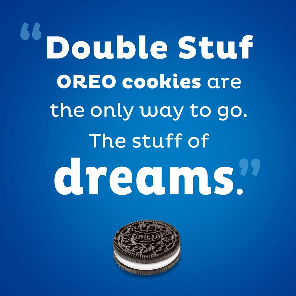 OREO Double Stuf Chocolate Sandwich Cookies, Family Size, 18.71 Oz