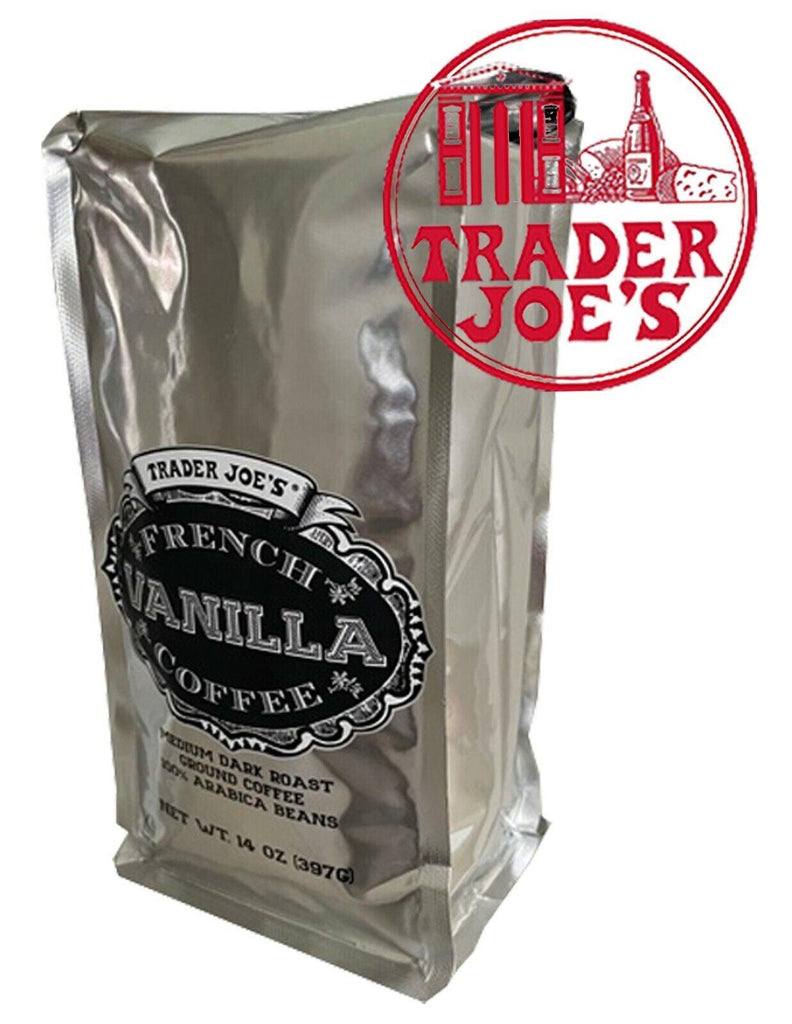 🔥 Trader Joe'S French Vanilla Ground Coffee Medium Dark Roast 14Oz Each 🔥