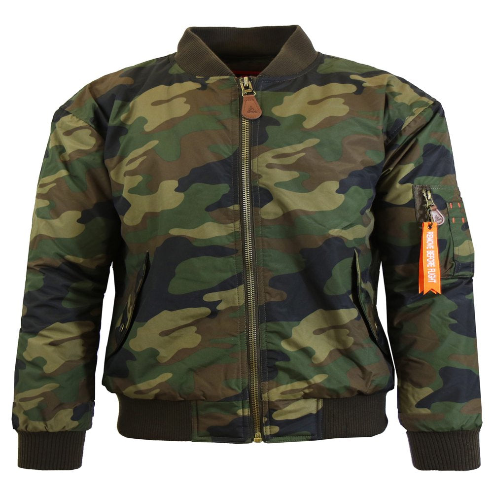 Men'S Heavyweight MA-1 Bomber Flight Jacket