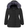 Wantdo Women'S Warm Puffer Jacket Windproof Winter Jackets Long Parka Charcoal S