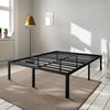 Amolife Heavy Duty Queen Size Metal Platform Bed Frame with 16.5'' Large under Bed Storage Space