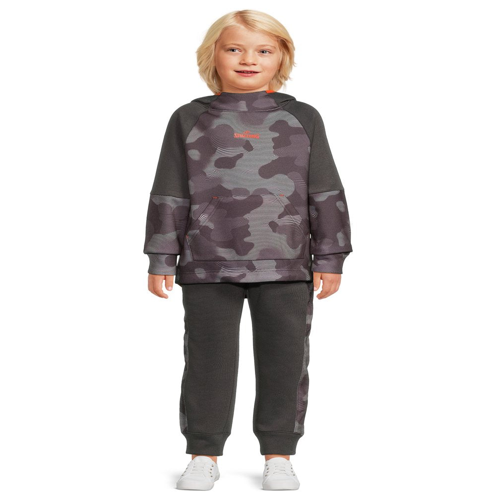 Spalding Boys Camo Fleece Hoodie and Jogger 2-Piece Set, Sizes 4-18 & Husky