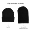 Empire Cove Cuffed Knit Beanie 3 Pack Set Black