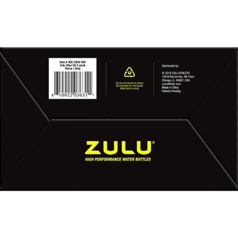 Zulu High Performance Water Bottle Vacuum Insulated Stainless
