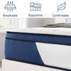 Queen Mattress 12" Madinog Medium Plush Innerspring Mattress Hybrid Pocket Spring Bed in a Box