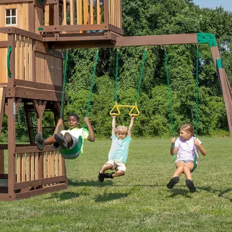 Backyard Discovery Skyfort II Cedar Swing Set/Playset