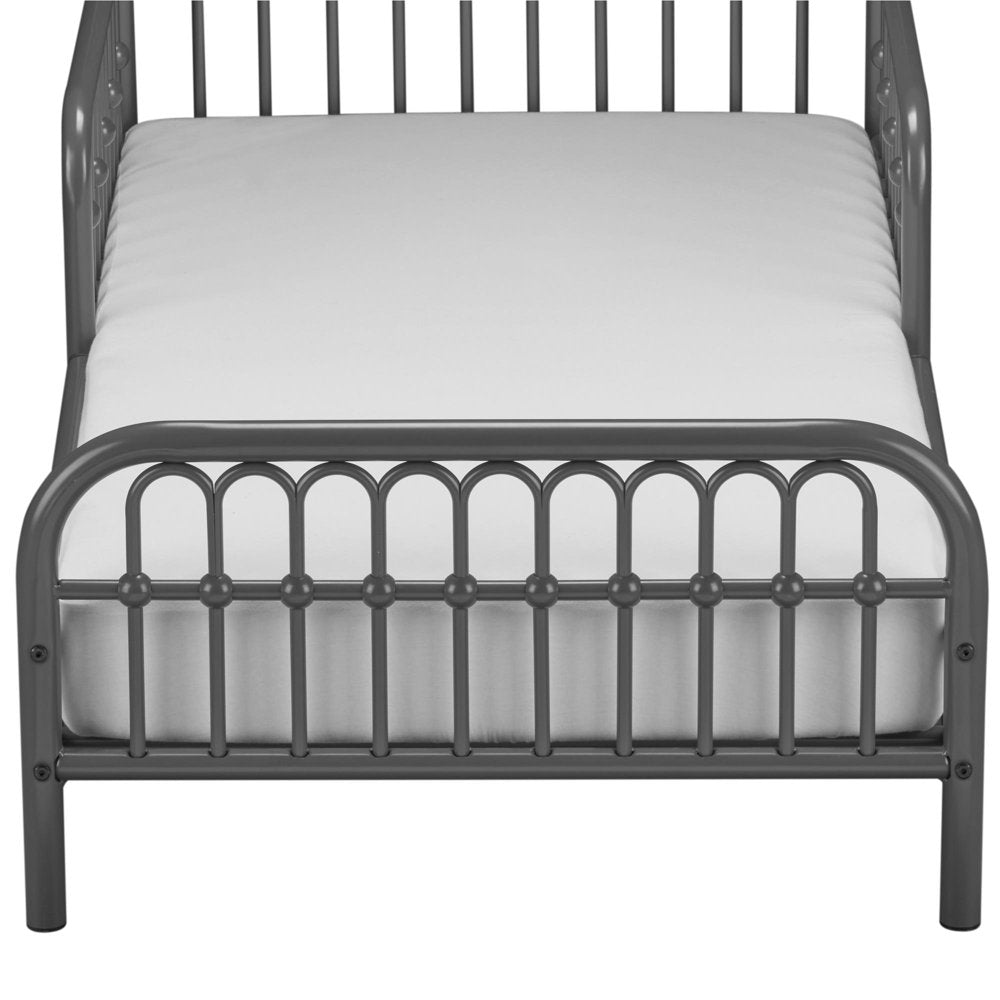 Monarch Hill Ivy Metal Toddler Bed, Graphite Gray