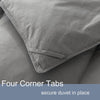 Whatsbedding down Feather Comforter Duvet Insert Cotton Grey Goose Duck Feather down Comforter All Season Solid, Twin