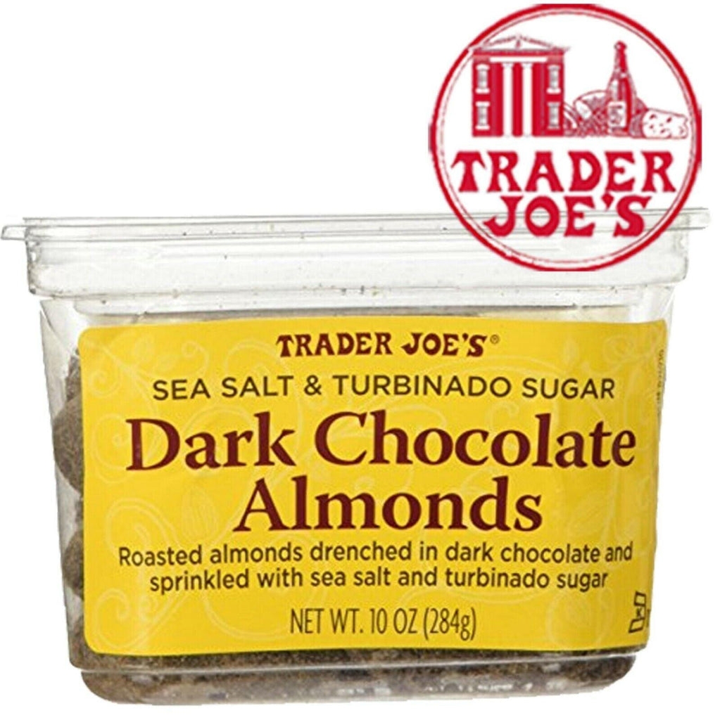 Trader Joe'S Dark Chocolate Covered Almonds W/ Sea Salt & Turbinado Sugar