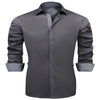 Alimens & Gentle Mens Long Sleeve Stretch Dress Shirts Casual Button down Shirt